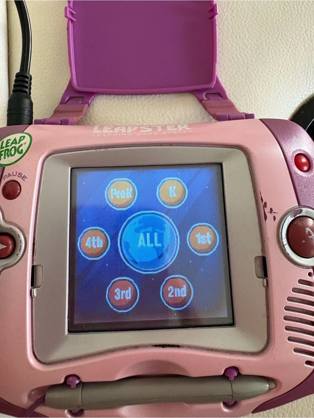 Leapfrog Leapster Multimedia Learning System 7 Games Case Leap Frog Handheld Lot